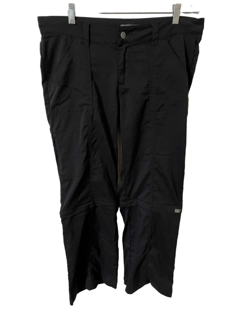 Prana Black Convertible Cargo Pants Size 10